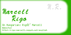 marcell rigo business card